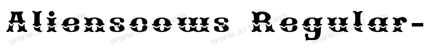 Alienscows Regular字体转换